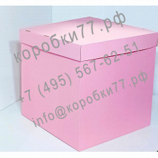 Розовая коробка со съемной крышкой 600х600х600 от 1 штуки Розовая коробка со съемной крышкой 600х600х600 от 1 штуки